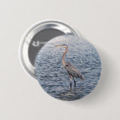 ブルーヘロン水ボタン 缶バッジ (正面&裏面)