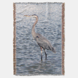 ブルーヘロン水投げ毛布 スローブランケット