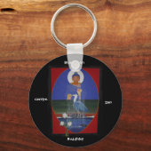 ブルーヘロン禅仏教センターキーチェーン キーホルダー (正面)