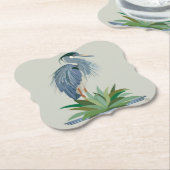 ブルーヘロン紙コースター ペーパーコースター (アングル)