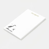 ブルーヘロン素晴らしのシルエット ポストイット (アングル)