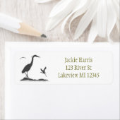 ブルーヘロン素晴らしのシルエット ラベル (インサイチュ)