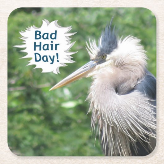 ブルーヘロン素晴らしコースター スクエアペーパーコースター (正面)