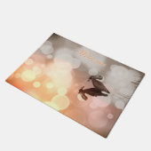 ブルーヘロン素晴らしサンライズ反射ドアマット ドアマット (アングル)