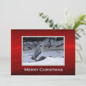 ブルーヘロン素晴らしスノー写真クリスマスフラット シーズンカード (スタンド正面)