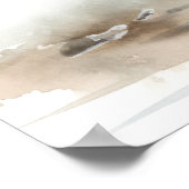 ブルーヘロン素晴らしバードアートプリントポスター ポスター (角)