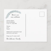 ブルーヘロン素晴らしフロリダニューホームアドレスの変更 案内ポストカード (裏面)