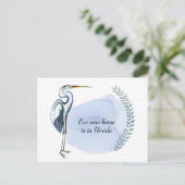 ブルーヘロン素晴らしフロリダニューホームアドレスの変更 案内ポストカード (スタンド正面)