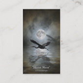 ブルーヘロン素晴らしワイルドライフビジネスカード 名刺 (裏面)