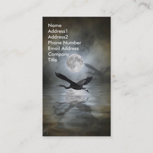 ブルーヘロン素晴らし名刺 名刺 (正面)