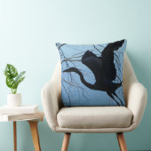 ブルーヘロン装飾用クッション（20インチx 20インチ） クッション (椅子)