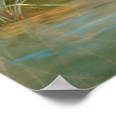 ブルーヘロン魚釣り ポスター (角)