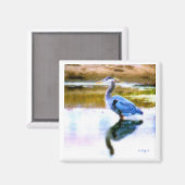 ブルーヘロン マグネット (正面/裏面)