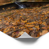 ブルーヘン滝、クヤホガバレー国立公園、OH ポスター (角)