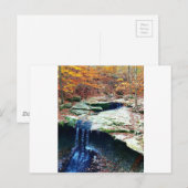 ブルーヘン秋クヤホガナショナルパークオハイオ ポストカード (正面/裏面)