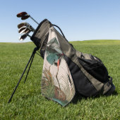 ブルーヘ素晴らしロンバードズオブアメリカオードゥボンプリント ゴルフタオル (グリーン)