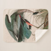 ブルーヘ素晴らしロンバードズオブアメリカオードゥボンプリント シェルパブランケット (正面(横))