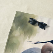 ブルーヘ素晴らしロン ビーチタオル (インサイチュ)