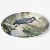 ブルーヘ素晴らしロン ペーパープレート (アングル)