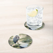 ブルーヘ素晴らしロン ラウンドペーパーコースター (インサイチュ)