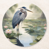 ブルーヘ素晴らしロン ラウンドペーパーコースター (正面)