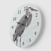 ブルーヘ素晴らしロン ラージ壁時計 (傾斜)