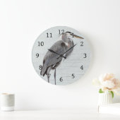 ブルーヘ素晴らしロン ラージ壁時計 (ホーム)