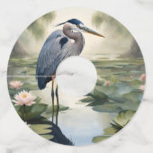 ブルーヘ素晴らしロン ワイングラスタグ (正面)