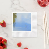 ブルーヘ素晴らしロン 縁ありカクテルナプキン (インサイチュ)