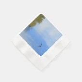 ブルーヘ素晴らしロン 縁ありカクテルナプキン (角)