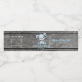 ブルーベアのウォーターボトルラベル、素朴、星 ペットボトルラベル (シングルラベル)