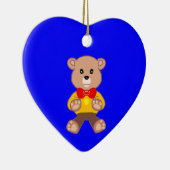 ブルーベアオーナメント セラミックオーナメント (右)