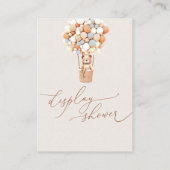 ブルーベアバルーン ディスプレイ シャワー エンクロージャー カード (裏面)