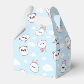 ブルーベアパンダかわいい1st誕生日 フェイバーボックス (裏面サイド)