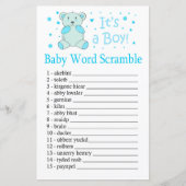 ブルーベアベビーの単語スクランブルゲーム (正面)