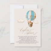 ブルーベアーバルーンディスプレイシャワー囲いカード 出欠カード (正面)