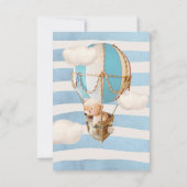 ブルーベアーバルーンディスプレイシャワー囲いカード 出欠カード (裏面)