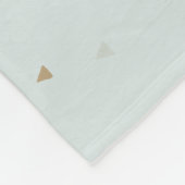 ブルーベアーバルーンボーイズモノグラムベビーマイルストーン フリースブランケット (角)