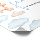 ブルーベアーバルーン赤ちゃんシャワー特典 ポスター (角)