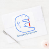 ブルーベアーフルート3"ステッカー スクエアシール (封筒)