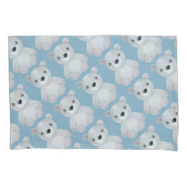 ブルーベア水彩寝具 枕カバー