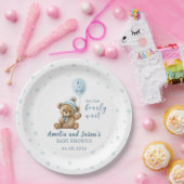 ブルーベア男の子の赤ちゃんシャワー紙プレート ペーパープレート (パーティー)