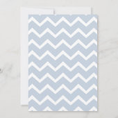 ブルーベア&バルーンウォーターカラー – かわいいベビーシャワー 招待状 (裏面)