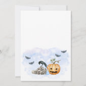 ブルーベイビーはハロウィンベイビーシャワーを仕掛ける 招待状 (裏面)