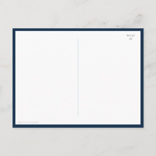 ブルーベイビードラゴン スペイン語 サンクスベイビーシャワー ポストカード (裏面)