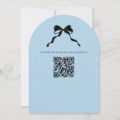 ブルーベイビーブーゴーストハロウィンベイビーシャワー 招待状 (裏面)