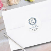 ブルーベイビーボーイシャワー ラウンドシール