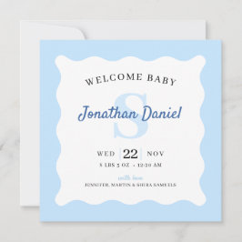 ブルーベイビーボーイ フォト 出生発表