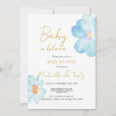 ブルーベイビー イン ブルーム 招待状 (正面)