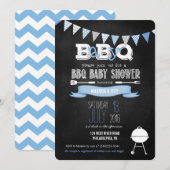 ブルーベイビーQ BBQベイビーシャワー招待状 招待状 (正面/裏面)